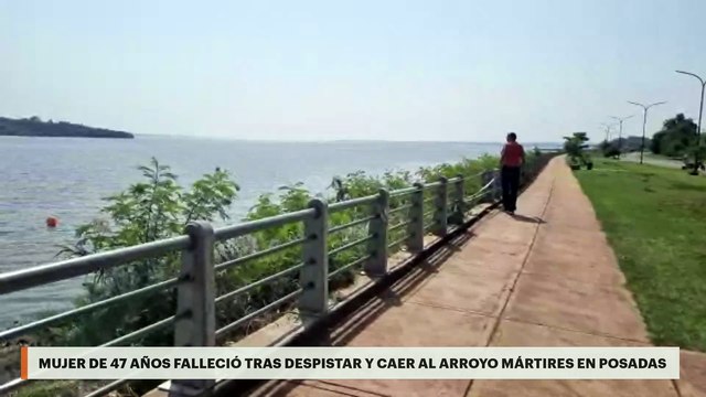 Mujer de 47 años falleció tras despistar y caer al Arroyo Mártires en Posadas