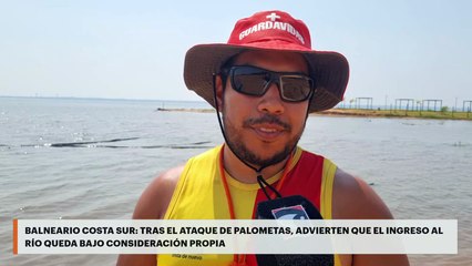 Balneario Costa Sur: tras el ataque de palometas, advierten que el ingreso al río queda bajo consideración propia