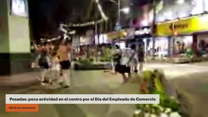 Posadas: poca actividad en el centro por el Día del Empleado de Comercio