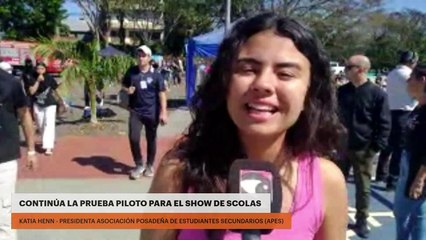 Continúa la Prueba Piloto para el show de scolas en el Anfiteatro de Posadas