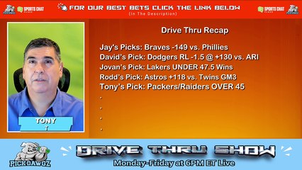 Live Free NFL NBA MLB Picks Drive Thru Show 10-9-2023