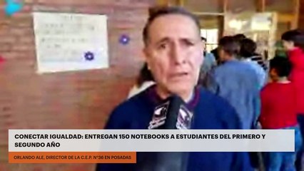 Conectar Igualdad: entregan 150 notebooks a estudiantes del primero y segundo año