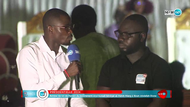 En direct à Thies : Remise de lot de Parrain du président du mouvement And Suxxali, Habib Niang Sénégal à Boun Abdallah Dionne