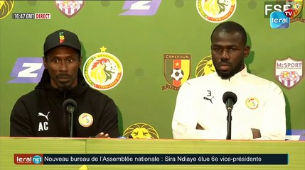 conférence de presse d'avant match : Amical Sénégal vs Cameroun
