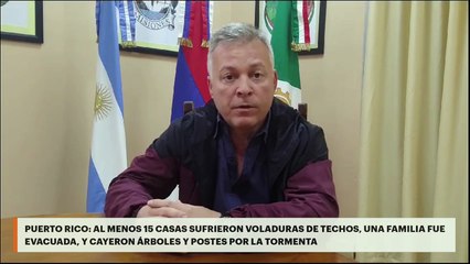 Puerto Rico: al menos 15 casas sufrieron voladuras de techos, una familia fue evacuada, y cayeron árboles y postes por la tormenta