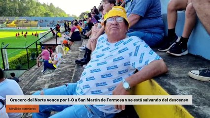Crucero del Norte vence por 1-0 a San Martín de Formosa y se está salvando del descenso