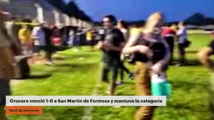 Crucero venció 1-0 a San Martín de Formosa y mantuvo la categoría
