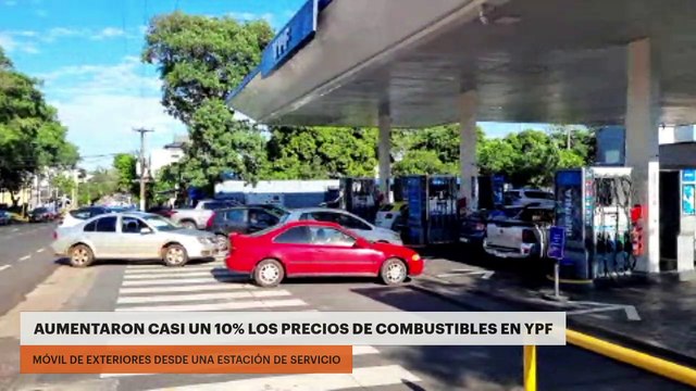 Aumentaron casi un 10% los precios de combustibles en YPF