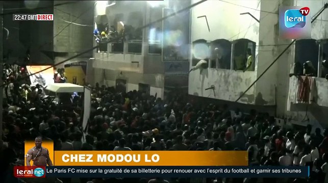 Direct chez Modou Lo apres le combat ambiance