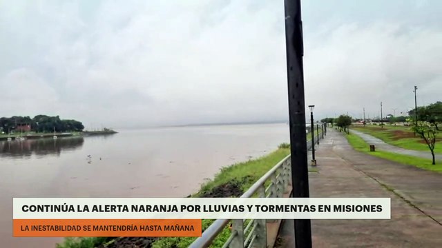 CONTINÚA LA ALERTA NARANJA POR LLUVIAS Y TORMENTAS EN MISIONES