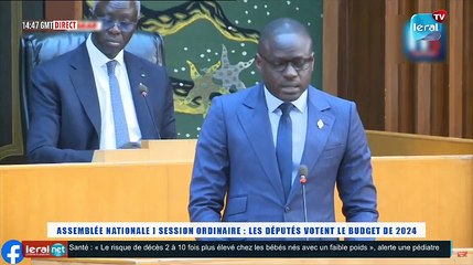 Ouverture marathon budgetaire 2024,Passage du ministre des finances et du budget