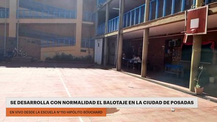BALOTAJE PRESIDENCIAL 2023: SE DESARROLLA CON NORMALIDAD EL BALOTAJE EN LA CIUDAD DE POSADAS