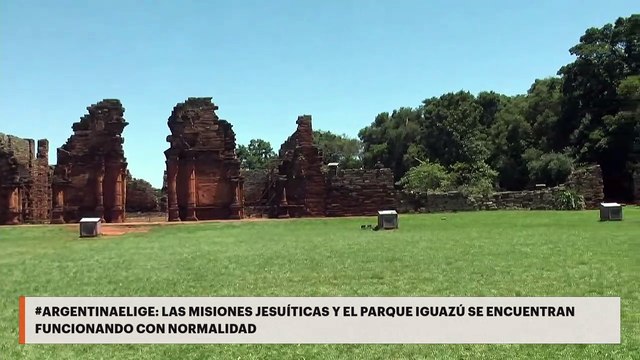 #ArgentinaElige: las Misiones Jesuíticas y el Parque Iguazú se encuentran funcionando con normalidad