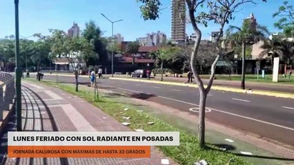 Lunes feriado con sol radiante en Posadas
