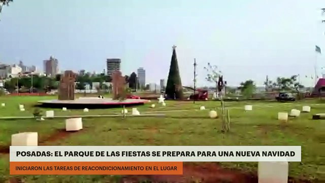Posadas: el Parque de las Fiestas se prepara para una nueva Navidad