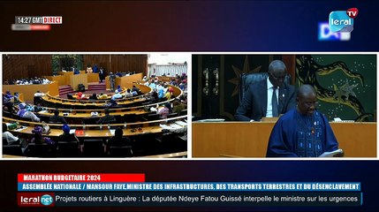 Assemblée nationale Mansour Faye, ministre des infrastructures