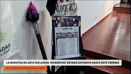 La muestra de arte inclusiva 'Diversitas' estará expuesta hasta este viernes