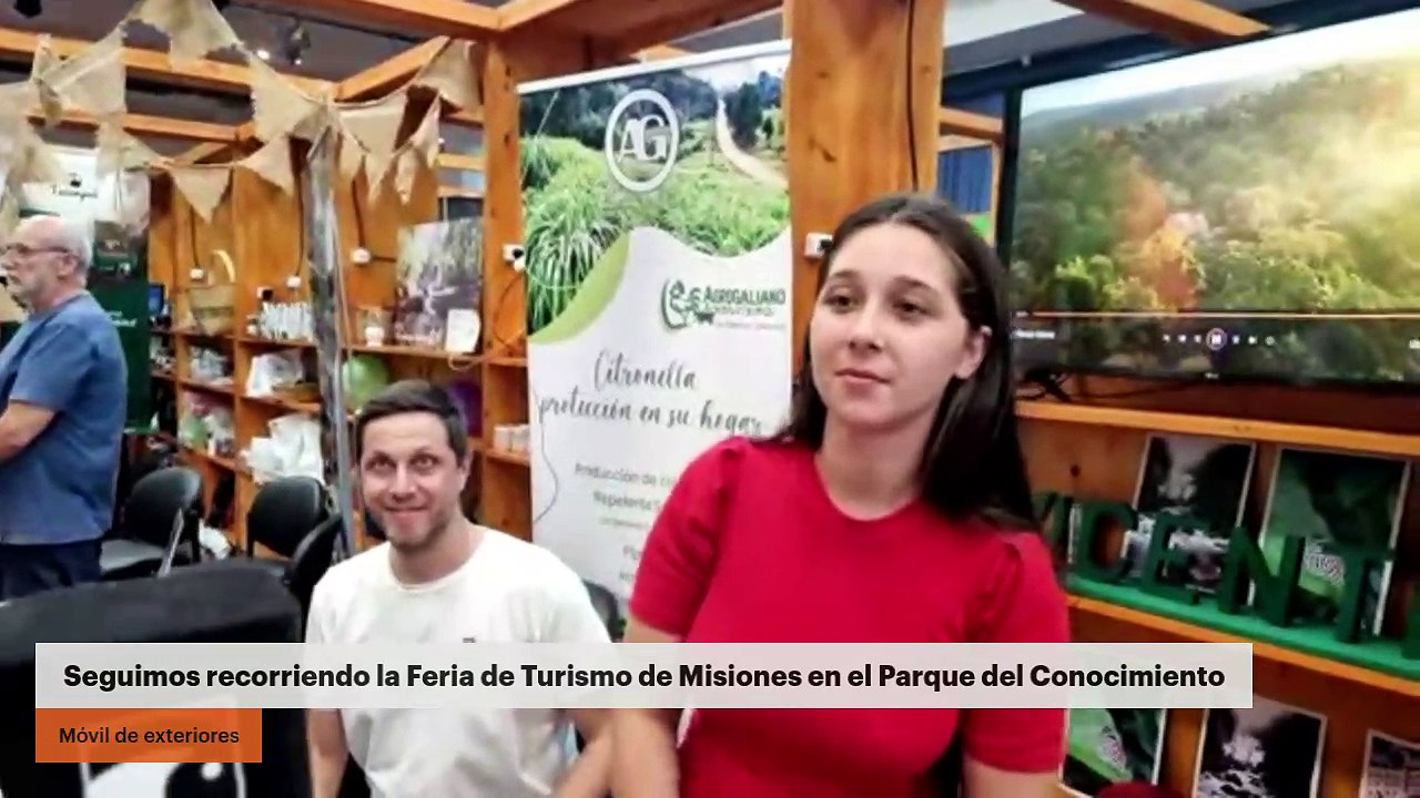 Seguimos recorriendo la Feria de Turismo de Misiones en el Parque del Conocimiento