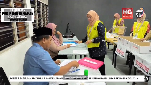 ((LIVE)) Liputan Khas Proses Pengiraaan Undi PRK P.040 Kemaman