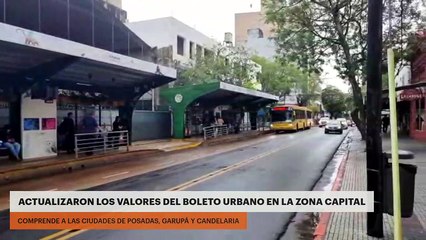Actualizaron los valores del boleto urbano en la zona capital
