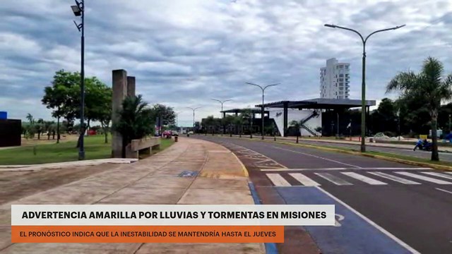 ADVERTENCIA AMARILLA POR LLUVIAS Y TORMENTAS EN MISIONES