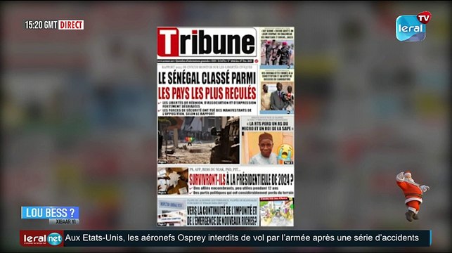 LOU BESS XIBAAR YI 15H GMT CE 07/DEC/2023 AVEC PAPE MAGUETTE BA #LERALTV