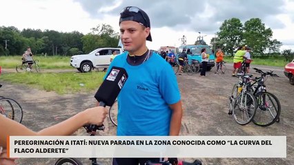 Peregrinación a Itatí: nueva parada en la zona conocida como “La curva del Flaco Alderete”