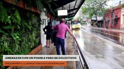 AMENAZAN CON UN POSIBLE PARO DE COLECTIVOS