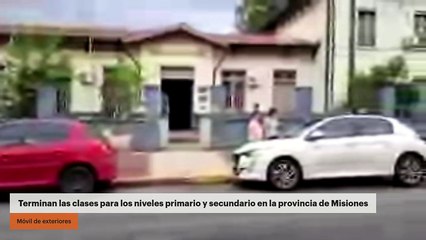 Terminan las clases para los niveles primario y secundario en la provincia de Misiones