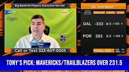 Predictive Modeling— NBA Picks Tonys Picks 12-8-2023