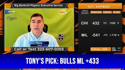 Predictive Modeling— NBA Picks Tonys Picks 12-11-2023