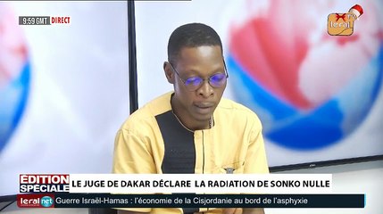 Le juge de dakar déclare  la radiation de sonko Nulle.