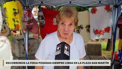 Recorremos la Feria Posadas Siempre Linda en la plaza San Martín