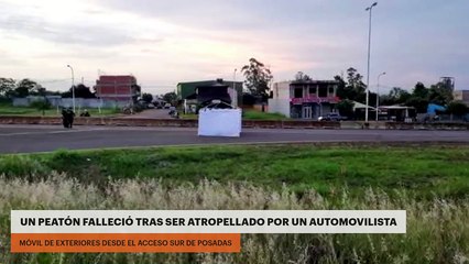 Un peatón falleció tras ser atropellado por un automovilista en el acceso sur de Posadas