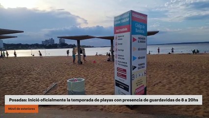 Posadas: Inició oficialmente la temporada de playas con presencia de guardavidas de 8 a 20hs