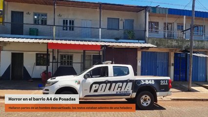 Posadas | Hallaron partes de un hombre descuartizado dentro de una heladera