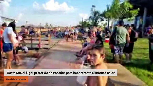 Costa Sur, el lugar preferido en Posadas para hacer frente al intenso calor