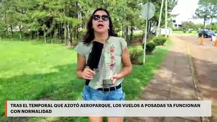 Tras el temporal que azotó Aeroparque, los vuelos a Posadas ya funcionan con normalidad