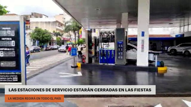 Las estaciones de servicio estarán cerradas en las fiestas