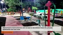 Presupuesto Participativo: Hoy se hizo el recorrido final en la Plaza Submarino ARA San Juan