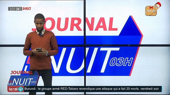 [DIRECT] SUIVEZ LE JOURNAL DE LA NUIT (03H) AVEC MALANG G. BALDE SUR LERAL TV