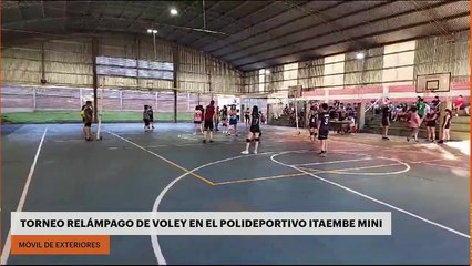 Posadas Deportiva en Itaembé Miní: Torneo relámpago de voley en el Polideportivo Itaembe mini