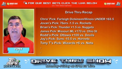 Live Free NBA NCAAB NHL Picks Drive Thru Show 12-29-2023
