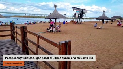 Posadeños y turistas eligen pasar el último día del año en Costa Sur