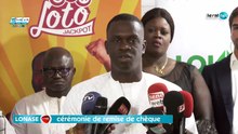 [DIRECT - Cérémonie de remise de chèque au gagnant de 100.000.000 F CFA du Sen Loto Jackpot 4/56