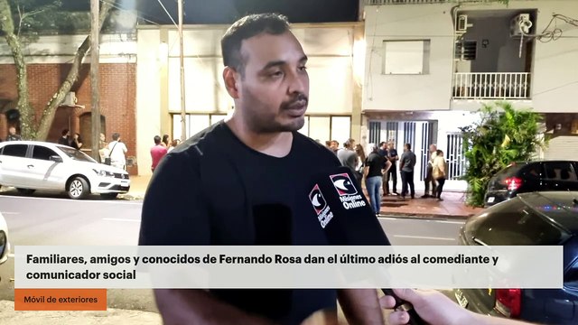 Familiares, amigos y conocidos de Fernando Rosa dan el último adiós al comediante y comunicador social