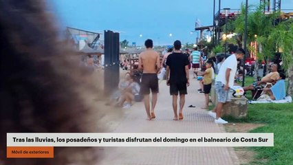 Tras las lluvias, los posadeños y turistas disfrutan del domingo en el balneario de Costa Sur