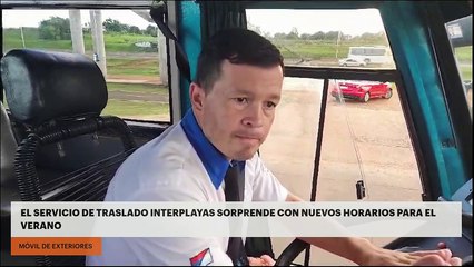 EL SERVICIO DE TRASLADO INTERPLAYAS SORPRENDE CON NUEVOS HORARIOS PARA EL VERANO