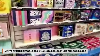 VENTA DE ÚTILES ESCOLARES: UNA LISTA BÁSICA INICIA EN LOS $ 20.000