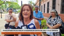 TRABAJADORES DE CULTURA SE EXPRESARON EN CONTRA DEL DNU Y LA LEY ÓMNIBUS